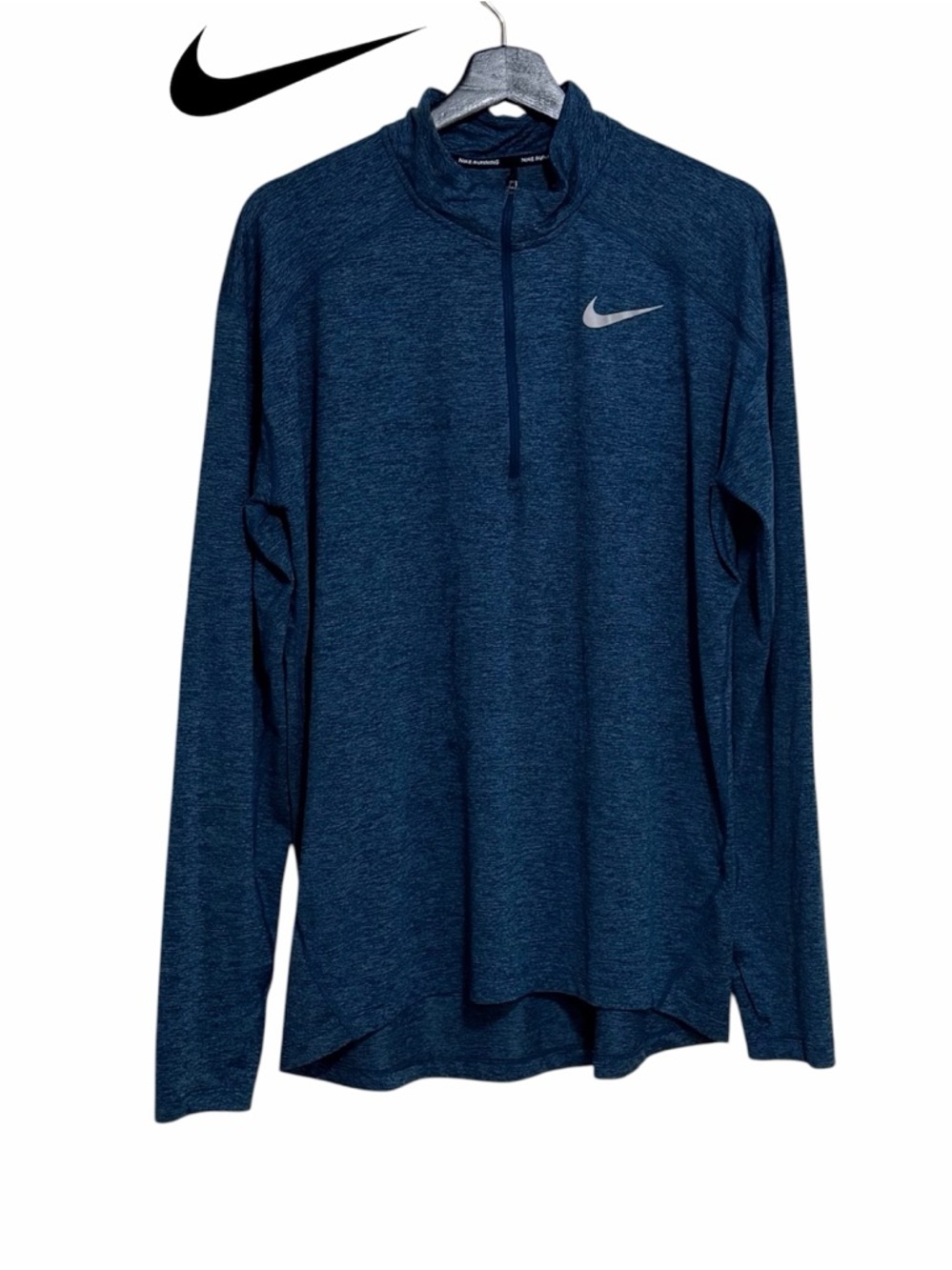Nike Running Pullover Mens L Dri-Fit Half Zip Athletic Long Sleeve AQ7903-474